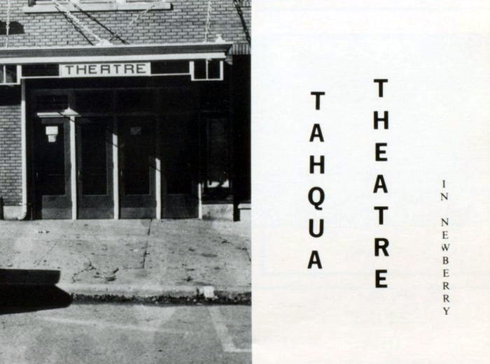 1975 newberry high yearbook ad Tahqua-Land Theatre, Newberry